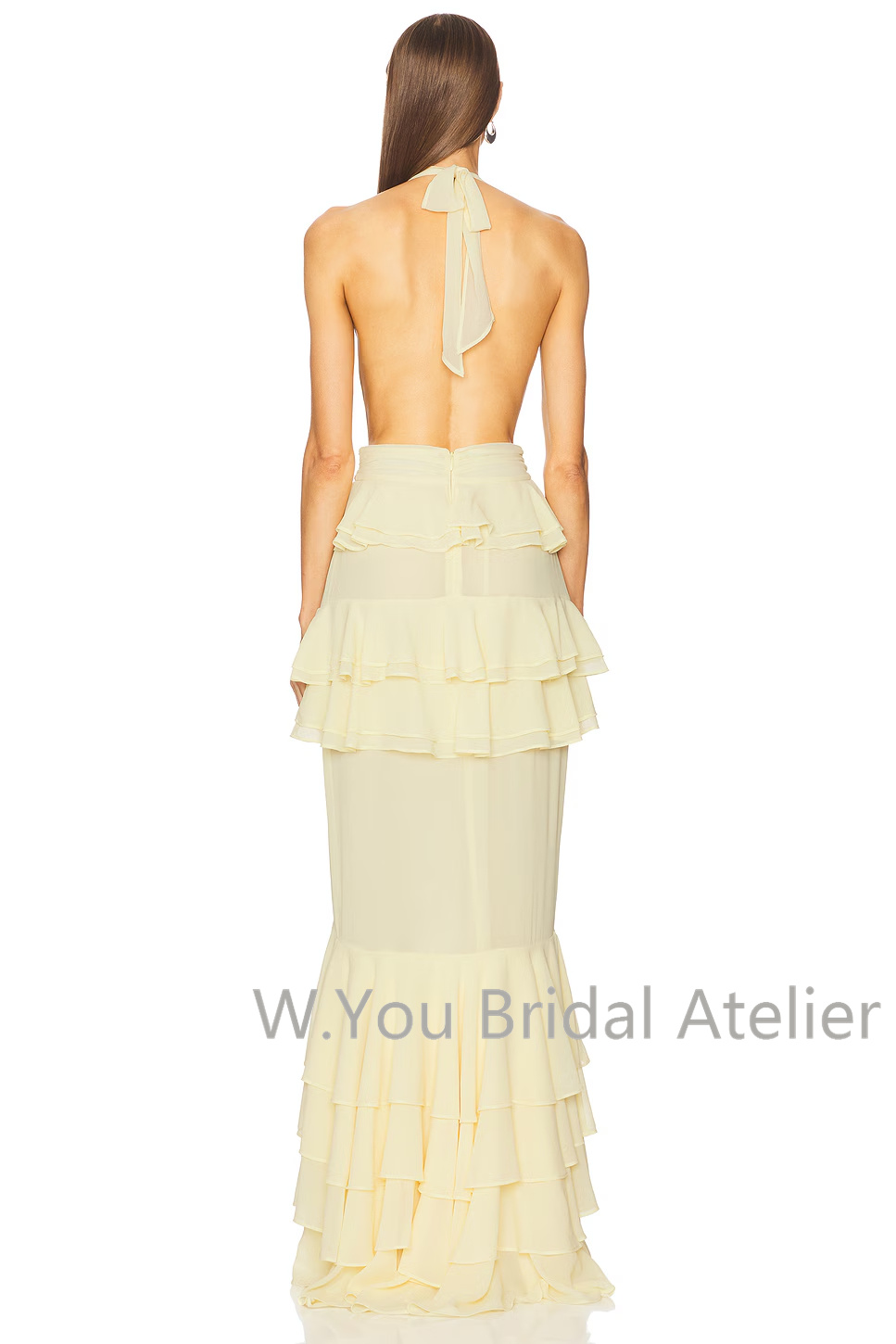 Women'S Formal Wear For Wedding Guest - Vestidos de Noite com Decote V