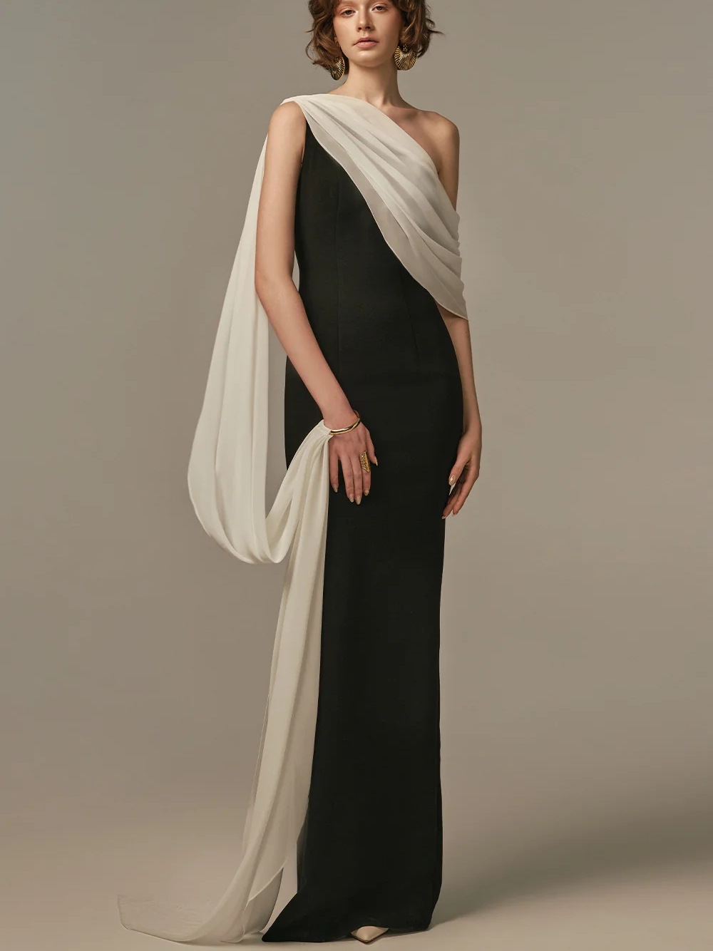 Vestido de Gala Elegante Bicol - Formal Gala Wear Women avaliação e preço