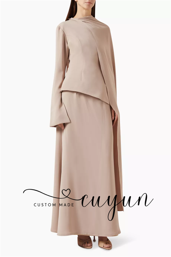 Cuyun personalizado cáqui mode - Women'S Formal Wear For Wedding Guest avaliação e preço