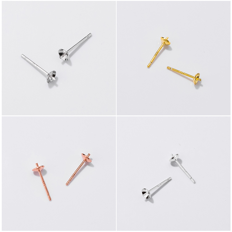 S925 prata esterlina brincos b - Pearl Earring Stud avaliação e preço