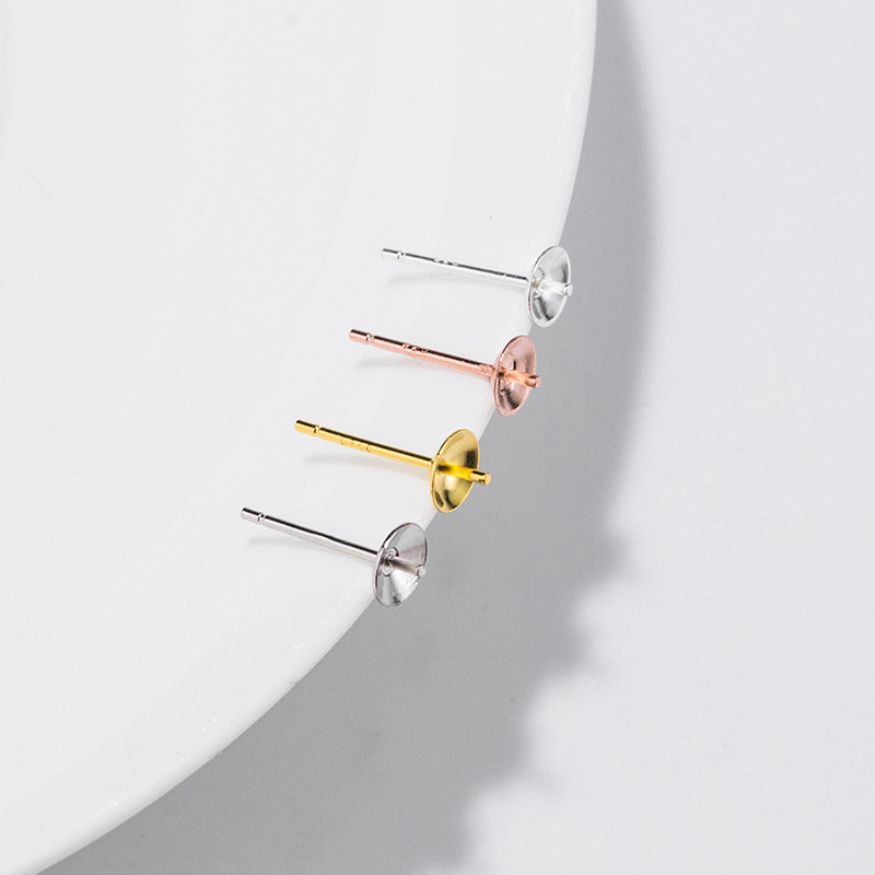 S925 prata esterlina brincos b - Pearl Earring Stud avaliação e preço