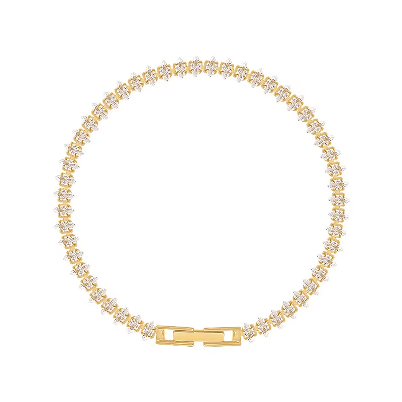 Pulseira delicada de ouro com  - Formal Gala Wear Women avaliação e preço