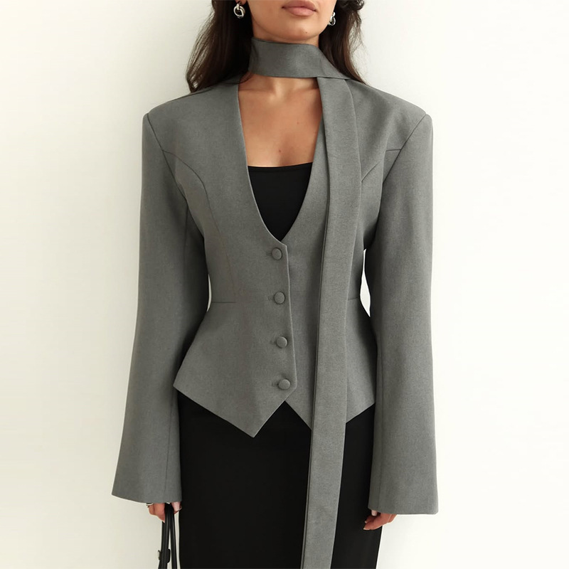 Outono feminino terno 1 peça b - Women'S Formal Wear For Wedding Guest avaliação e preço