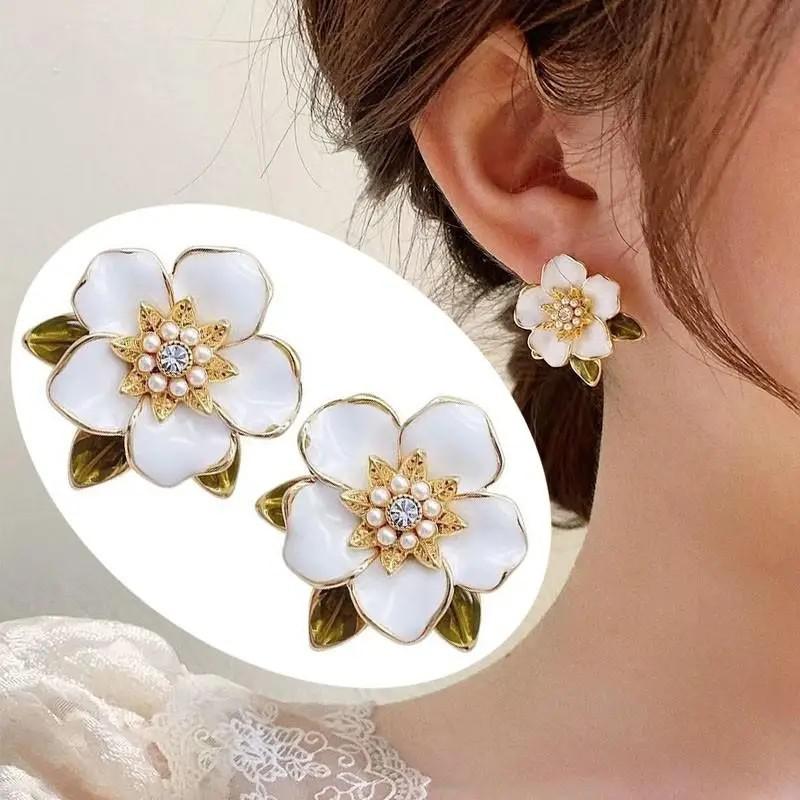 Brincos vintage com óleo roxo  - Pearl Earring Stud avaliação e preço