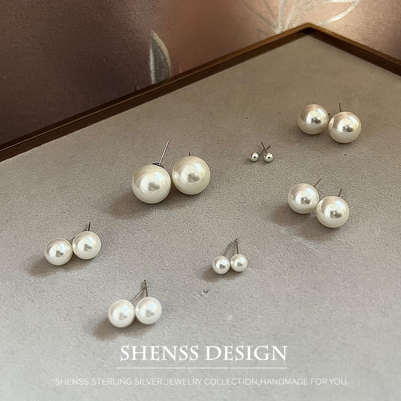 Imitação de pérola brincos de  - Pearl Earring Stud avaliação e preço
