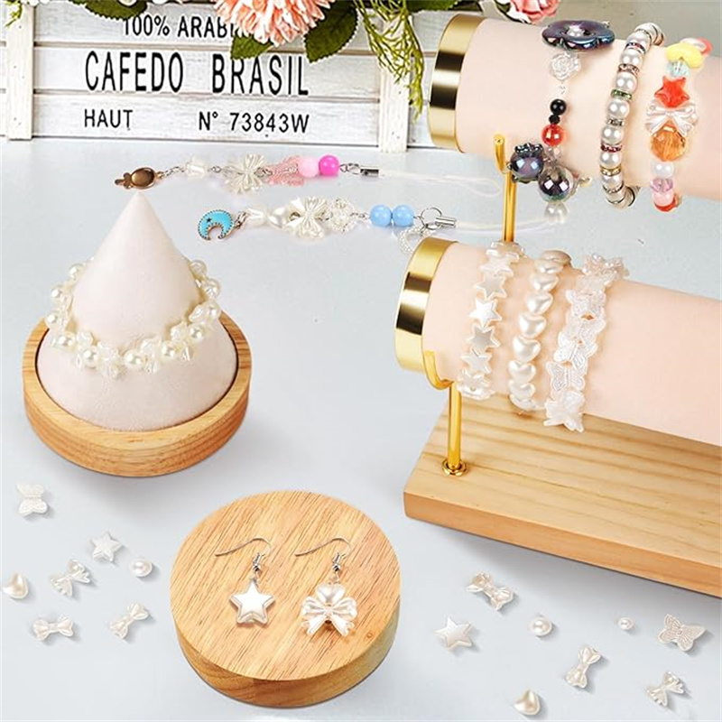 20 pçs/saco fita acrílica arco - Pearl Earring Stud avaliação e preço